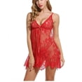 thumbnail image 5 of Ropa interior sexy para mujer, ropa interior sexy con perspectiva de pestañas, falda con tirantes, pijama con abertura, 5 of 5