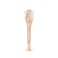 thumbnail image 3 of ANGARA Natural 0.04 Ct. Diamond Solitaire Promise Ring in 14K Rose Gold for Women (Ring Size: 3.5), 3 of 9