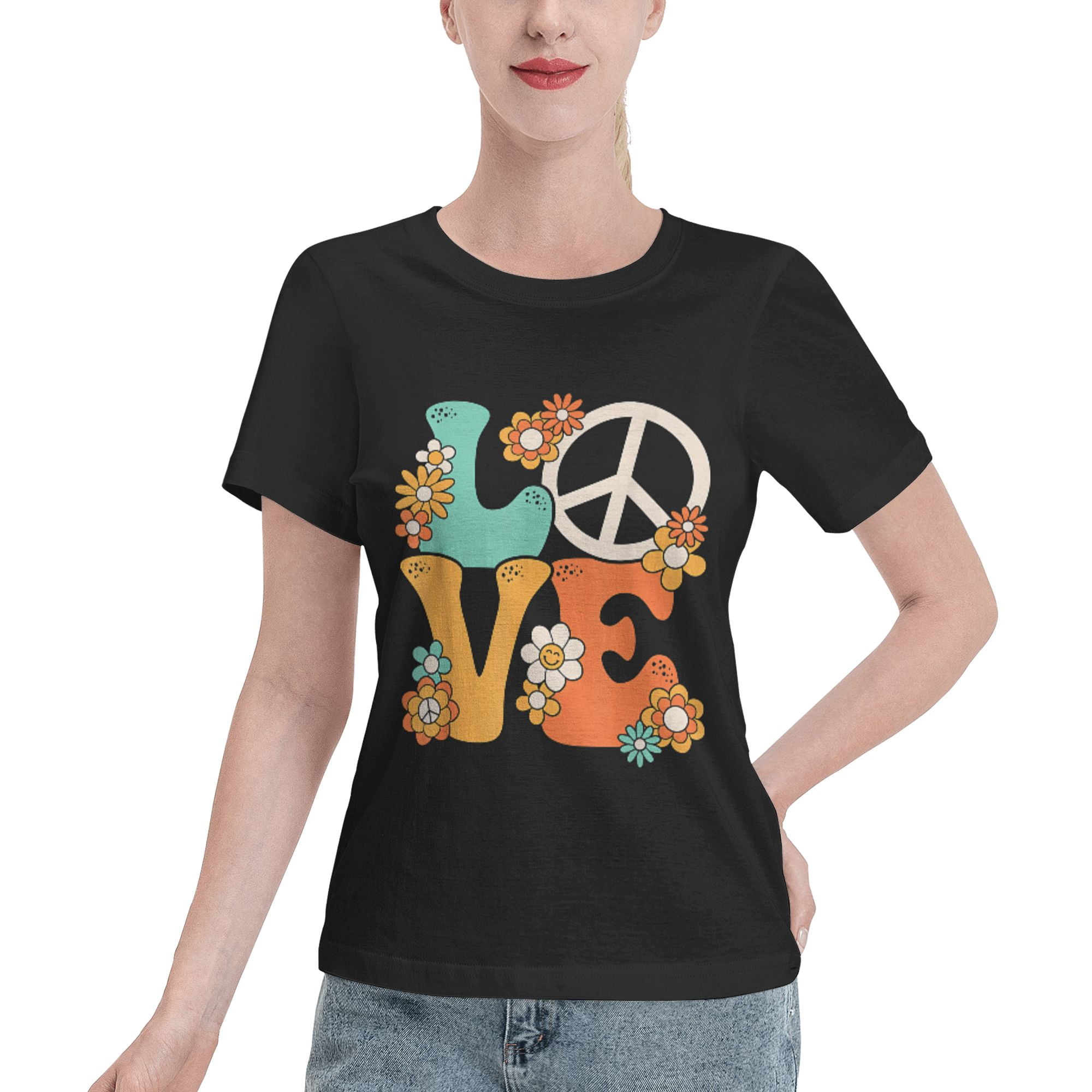 T shirt peace and love homme new arrivals