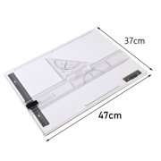 Milageto Drawing Board Drafting Table A3 Adjustable Angle Architectural Technical Graphic