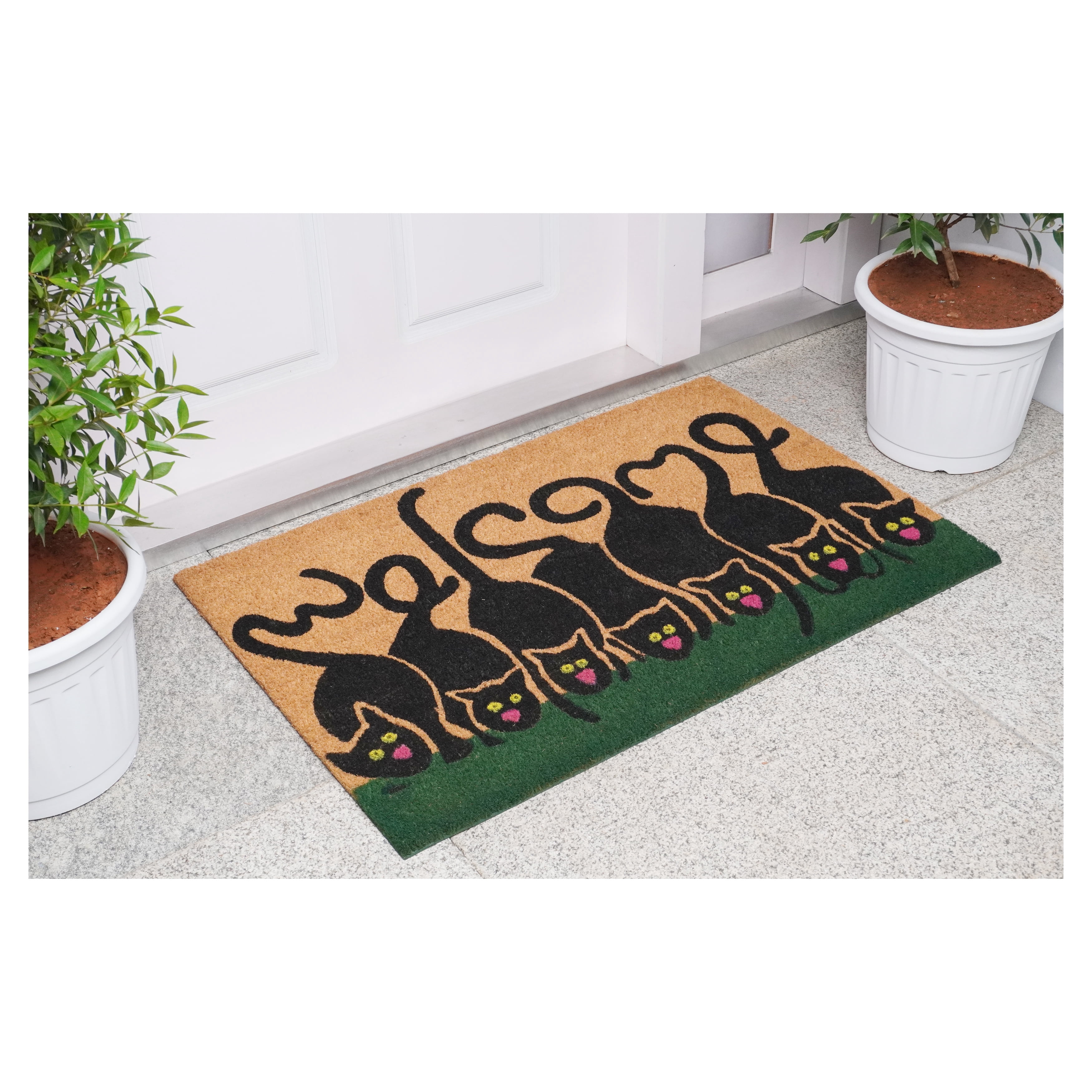 Calloway Mills Cats Welcome Outdoor Doormat 17" x 29"