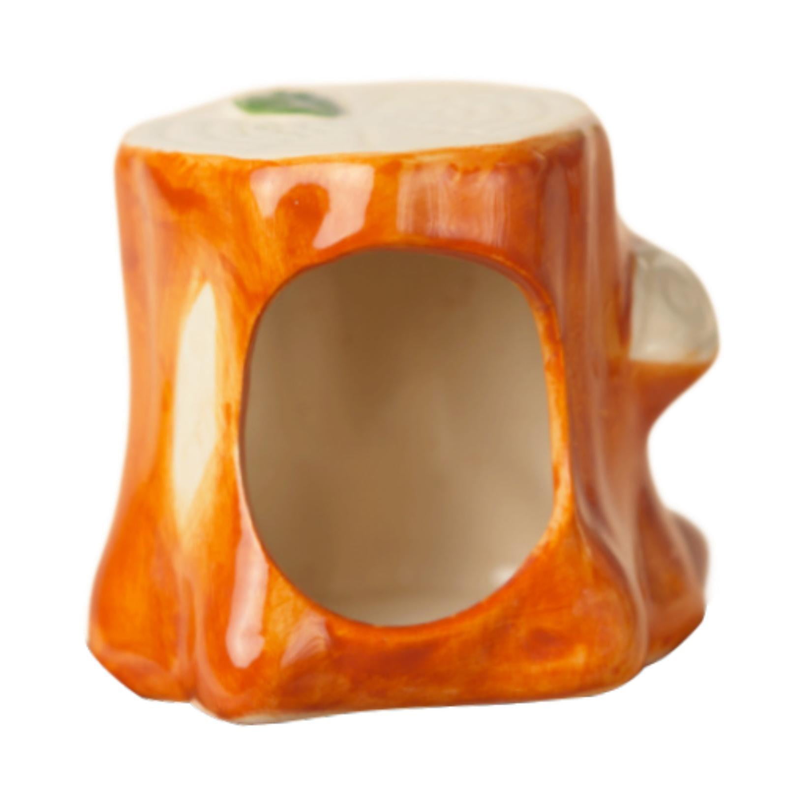 TOOYFUL Ceramic Hamster House Hamster Habitat Outdoor,Decorative,Small Animal Cave,Hamster Hut for Hedgehog Squirrels Chipmunk Ferret S