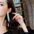 thumbnail image 3 of UDIYO 1 Pair Women Earrings Shiny Rhinestone Tassel All Match Dangle Earrings for Gift, 3 of 7