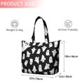 thumbnail image 4 of Black Halloween Ghosts with Boo Travel Tote Bags for Women Carry On,Large Weekender Bags for Women Travel,Multi Functional Duffle Bag for Work,Shopping,Sports, 4 of 5
