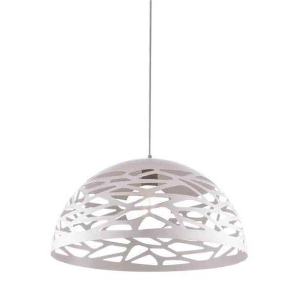 1 Light Pendant - Matte White Finish