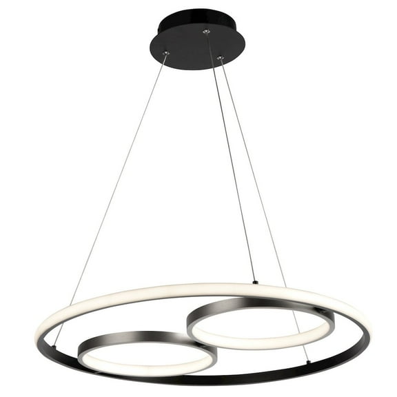 Artcraft Lighting Gemini 32W LED Pendant Black and Nickel