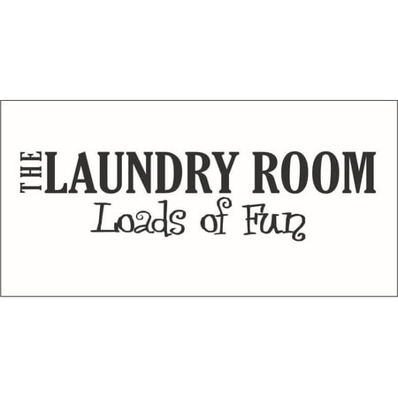 - The Laundry Room Loads of Fun Swirls Vinyl Decal - Large