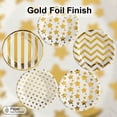 thumbnail image 4 of Gold & Silver Star-Patterned Paper Plates — 7-Inch, Pack of 50 — "Twinkle, Twinkle Little Star" Themed Disposable Plates, Ideal for Weddings, Birthdays, Bridal Showers, Thanksgiving, Easter, Christma, 4 of 8