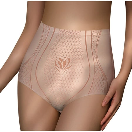 Sdeycui High Waist Panties for Womens Floral Full Coverage Stretch Underwear Briefs Soft Breathable Tummy Control Panty