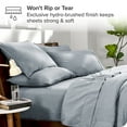 thumbnail image 5 of Bare Home 7-Piece Heathered Bed in a Bag, King, Heathered Dark Blue, 5 of 5