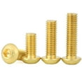 (5pcs) BrassHalf round head Socket Head Cap Screw Fastener, M8x30mm