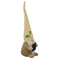thumbnail image 3 of Northlight 16" Yellow Gingham Plaid Springtime Gnome with Chalkboard, 3 of 5