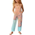 thumbnail image 6 of XINXIAOO Girls Boys Summer Sleeveless Jumpsuits Relaxed Leg Long Summer Outfits with Pockets Girls Clothes Size 11-12 Years, 6 of 7