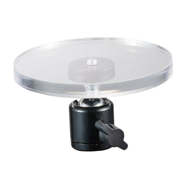 Tnarru Round Acrylic Riser Display Stand Acrylic Block Photography Organizer Storage with Screw Mount Holder for Necklaces Bracelets 9cmx3.8cm