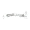 thumbnail image 2 of Meridian Furniture Nizuc White Outdoor Patio Modular Sectional, 2 of 8