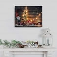 thumbnail image 3 of LumaBase Battery Operated Lighted Wall Art with LED White Lights and Remote Control - Gnome for the Holidays, 3 of 5