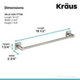 thumbnail image 2 of KRAUS Ventus 18-inch Bathroom Towel Bar, Brushed Nickel Finish, 2 of 7