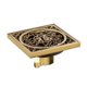 thumbnail image 1 of Drenaje de piso de cobre antiguo arabesco vintage, desagüe de piso a prueba de olores for baño, ducha, cocina, 1 of 5