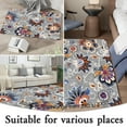 thumbnail image 4 of Floral Door Mat Indoor Entrance, Farmhouse Area Rug 2x3 Entryway Rug Non-Slip Washable Front Door Mat Soft Low Pile Throw Rug for Entryway,Blue, 4 of 5