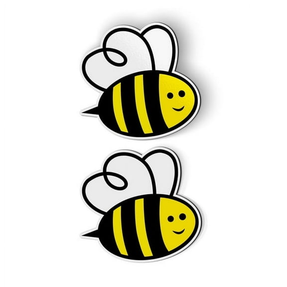 Cute Bees Set of 2 - 3" each Magnets for Car Locker Refrigerator