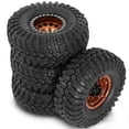 thumbnail image 1 of Wheel Tires for FCX10 Axial SCX10 Pro SCX10 UTB18 TRX4 Copper Color, 1 of 5