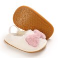 thumbnail image 5 of SDJMa Toddler Infant Kids Baby Girls Boys Furry Bow Antiskid Shoes First Walkers Shoes, 5 of 9