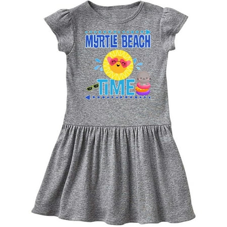 

Inktastic Myrtle Beach Vacation Time Gift Toddler Girl Dress