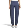 thumbnail image 2 of Hanes Womens ComfortSoft EcoSmart Petite Open Leg Sweatpants, L, Navy Heather, 2 of 2