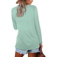 thumbnail image 2 of Womens T Shirts Short Sleeve V Neck Plain Summer Tops, 2 of 4