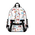 thumbnail image 3 of Fireman and Cloud White Pattern Backpack for School, Cute School Bag with Adjustable Shoulder Straps and Padded Back, 15.25"x11.5"x5.25", 3 of 5