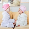 thumbnail image 2 of Turbie Twist 2 Pack Microfiber Hair Towel - Dark Pink, Light Pink, 2 of 10