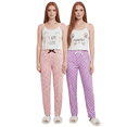 thumbnail image 1 of Set De 2 Conjunto Pijama Mujer Blusa Y Pantalón Dama Piyama Unitalla Pyjama, 1 of 5