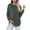 Green, variant on Loose Fall Sweaters Women Long Sleeve Casual Ribbed Pullover Tops Loungewear Crewneck High Low Sweater Pink, M