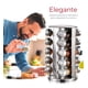 thumbnail image 3 of Especiero Giratorio, 20 Tarros Vidrio Organizador de Especias y Condimentos, 3 of 4