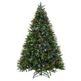 thumbnail image 6 of SAFAVIEH 7.5 Ft Pre-Lit Fully Decorated Artificial Christmas Tree, Green, 6 of 12