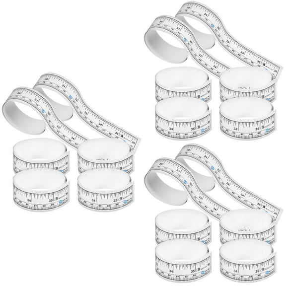 Set of 3 Peel and Stick Ruler Tape Measuring Tape Sticker 90.00X3.00X0.20CM