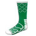 thumbnail image 2 of Brybelly SSOC-011L Basketball Compression Socks, Green & White - Large, 2 of 6
