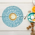 thumbnail image 1 of pdqouc 6 Pack Fine Paper Rope Messy Knitting Placemats Paper Placemats Restaurant Table Decoration Kindergarten DIY Props Background Plate Mat Round Table Place Mats Indoor Dining, 1 of 3