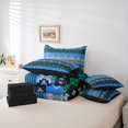 thumbnail image 6 of Feelyou Teens Mandala Aztec Twin Bedding Sets 7-Piece, Hippie Western Fashion Bedding Comforter Set, Retro Triangle Abstract Reversible Sheet Sets, Ultra Soft Bedroom Decor, 6 of 8