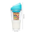 thumbnail image 2 of Portable Plastic Cereal Cup for Breakfast On the Go, To Go Cereal and Milk Container, 0 Spoon or Bowl Required, 2 of 5
