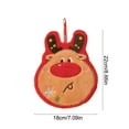 thumbnail image 3 of YIKA Christmas Decorations Christmas Cartoons Pattern Hand Towels Soft And Absorbent Hanging Towels Festive Decorative Towels Kitchen Dishs Towels Suitable For Bathroom And Kitchen C, 3 of 6