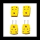 thumbnail image 1 of 2 Pares Tipo K Macho Hembra Adaptador de Enchufe de Termopar Conector de Sensor de Temperatura de Alta Temperatura 100°C(212°F), 1 of 5
