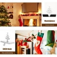 thumbnail image 6 of Rack,Christmas Stocking Holder Silver Xmas Tree Stocking Hanger Mantle Ornament Hook Non Slip Xmas Farmhouse Fireplace Stocking Holders, 6 of 7