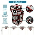 thumbnail image 4 of Geometric Rectangle Red Black Table Runner Country Wedding Decor Cake Tablecloth Placemat Dinning Table Decoration Table Runners, 4 of 5