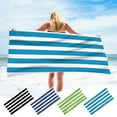 thumbnail image 1 of Toallas de playa de microfibra ligeras en pack 2 - Toallas de viaje de secado rápido y sin arena para piscina, yoga y vacaciones, 1 of 6