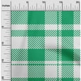 thumbnail image 2 of oneOone Rayon Green Fabric Check Dress Material Fabric Print Fabric By The Yard 56 Inch Wide, 2 of 4