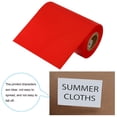 thumbnail image 3 of Unique Bargains 3.93'x328' (100mmx100m) Wax Thermal Transfer Ribbon, 1 Roll 1' Core Ink Out Barcode Printer Ribbon, Red, 3 of 6