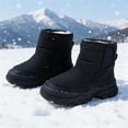 thumbnail image 5 of Hpapadks Girl Snow Boots Winter Warmth Cozy Lined Insulation and Flexible Ready Sole Shoes for Everyday Play Girl Winter Boots Black, 5 of 5