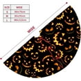 thumbnail image 2 of Halloween Tree Skirt 36Inch Pumpkin Smile Face Halloween Christmas Tree Decorations Black Tree Skirt for Fall Holiday Party Home Decor, 2 of 6