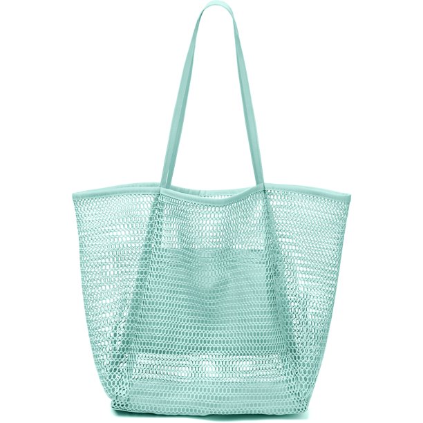 Livhil Mesh Beach Tote Large Bag 2023 Upgrade for Women with Multiple